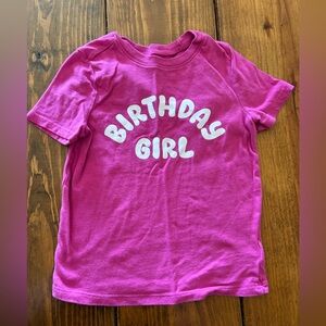 Old Navy Bright Pink "Birthday Girl" Short Sleeve Tee